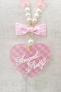 Angelic Pretty / Lovelyギンガムネックレス  ピンク H-25-12-05-1015-AP-AC-NS-ZH