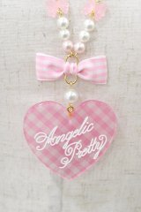 Angelic Pretty / Lovelyギンガムネックレス  ピンク H-25-12-05-1015-AP-AC-NS-ZH