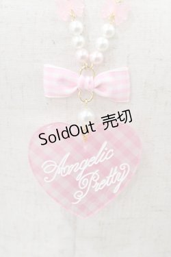 画像1: Angelic Pretty / Lovelyギンガムネックレス  ピンク H-25-12-05-1015-AP-AC-NS-ZH