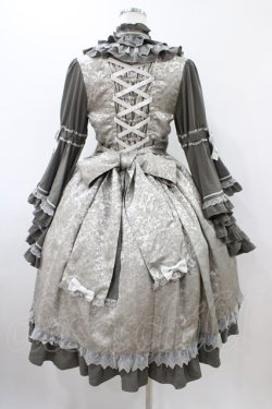 画像2: metamorphose / ノーブルジャガード姫袖ワンピース Free グレー H-25-12-05-1018-ME-OP-NS-ZH