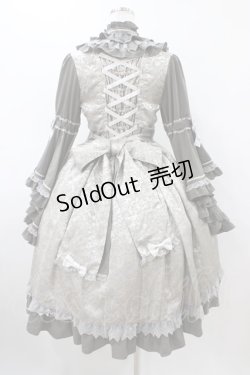 画像2: metamorphose / ノーブルジャガード姫袖ワンピース Free グレー H-25-12-05-1018-ME-OP-NS-ZH