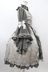 画像3: metamorphose / ノーブルジャガード姫袖ワンピース Free グレー H-25-12-05-1018-ME-OP-NS-ZH (3)
