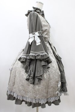 画像3: metamorphose / ノーブルジャガード姫袖ワンピース Free グレー H-25-12-05-1018-ME-OP-NS-ZH