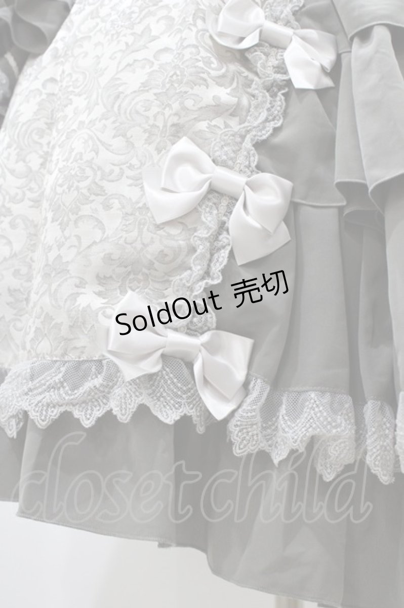 画像5: metamorphose / ノーブルジャガード姫袖ワンピース Free グレー H-25-12-05-1018-ME-OP-NS-ZH (5)