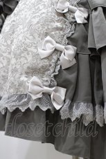 画像5: metamorphose / ノーブルジャガード姫袖ワンピース Free グレー H-25-12-05-1018-ME-OP-NS-ZH (5)