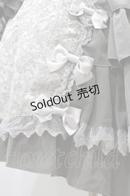 画像5: metamorphose / ノーブルジャガード姫袖ワンピース Free グレー H-25-12-05-1018-ME-OP-NS-ZH (5)