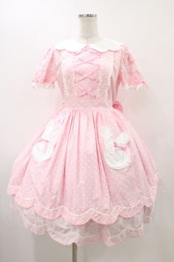 画像1: Angelic Pretty / うさぎちゃんポッケワンピース Free ピンク H-25-12-05-1020-AP-OP-NS-ZH