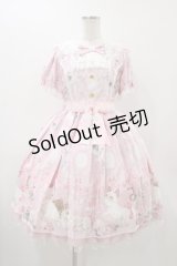 Angelic Pretty / Romantic Catワンピース Free ピンク H-25-12-05-1021-AP-OP-NS-ZH