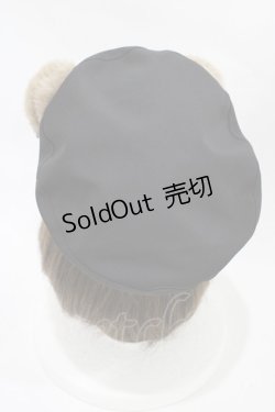 画像2: Amavel / Bears Closet ベレー帽  ブラック H-25-12-05-1003-CA-AC-NS-ZH