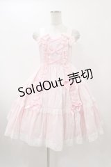 Angelic Pretty / 肩リボンジャンパースカート Free ピンク H-25-12-05-1022-AP-OP-NS-ZH