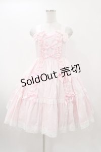 Angelic Pretty / 肩リボンジャンパースカート Free ピンク H-25-12-05-1022-AP-OP-NS-ZH