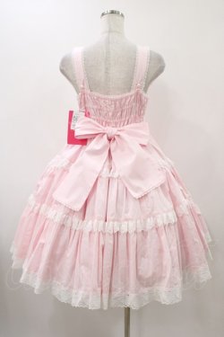 画像2: Angelic Pretty / 肩リボンジャンパースカート Free ピンク H-25-12-05-1022-AP-OP-NS-ZH