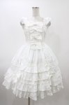 画像1: Angelic Pretty / Sweetフリルジャンパースカート Free ホワイト H-25-12-05-1023-AP-OP-NS-ZH (1)