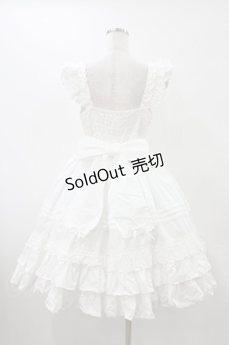 画像2: Angelic Pretty / Sweetフリルジャンパースカート Free ホワイト H-25-12-05-1023-AP-OP-NS-ZH (2)
