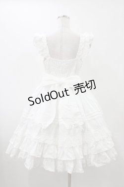 画像2: Angelic Pretty / Sweetフリルジャンパースカート Free ホワイト H-25-12-05-1023-AP-OP-NS-ZH