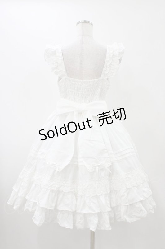 画像2: Angelic Pretty / Sweetフリルジャンパースカート Free ホワイト H-25-12-05-1023-AP-OP-NS-ZH (2)