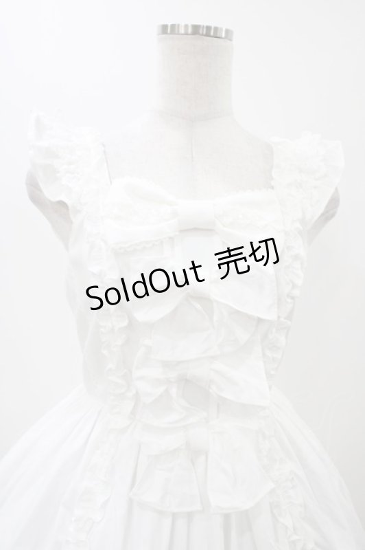 画像4: Angelic Pretty / Sweetフリルジャンパースカート Free ホワイト H-25-12-05-1023-AP-OP-NS-ZH (4)