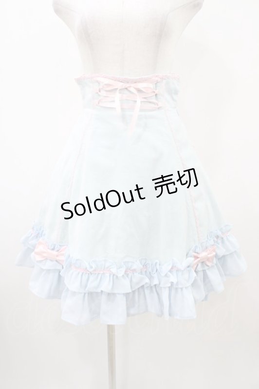 画像1: Angelic Pretty / リボンデコレーションスカート Free サックス H-25-12-05-1028-AP-SK-NS-ZH (1)