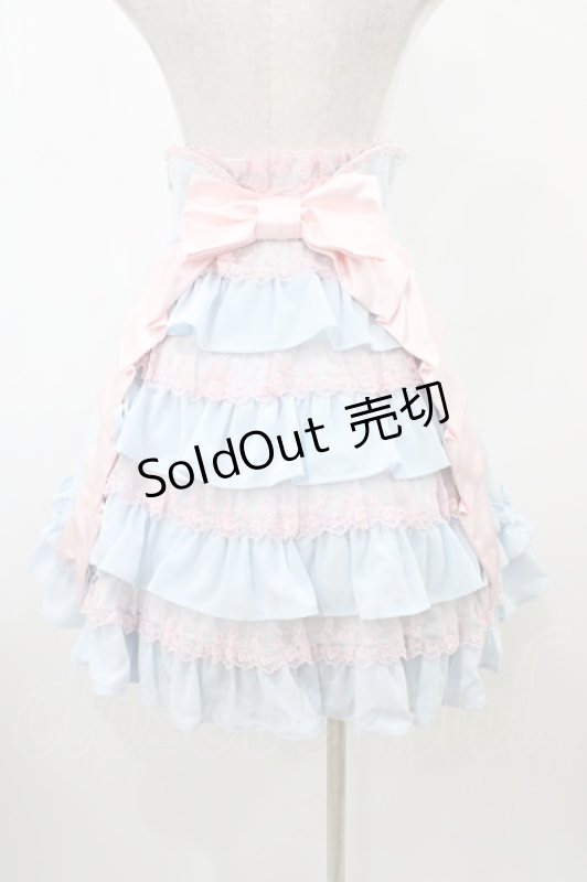 画像2: Angelic Pretty / リボンデコレーションスカート Free サックス H-25-12-05-1028-AP-SK-NS-ZH (2)