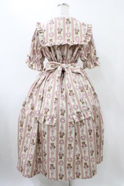 画像2: axes femme kawaii / RosyBear柄ワンピース M 生成り H-25-12-05-1029-AX-OP-NS-ZH