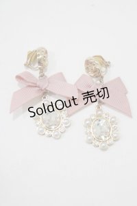 m petit by misako / AM*NIPLビジューイヤリング  ピンク H-25-12-05-054-LO-AC-NS-ZH