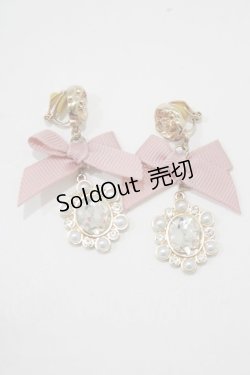 画像1: m petit by misako / AM*NIPLビジューイヤリング  ピンク H-25-12-05-054-LO-AC-NS-ZH