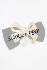 m petit by misako / AMPLリボンブローチ  ブラック H-25-12-05-059-LO-AC-NS-ZH