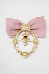 m petit by misako / AMクラウンビジューブローチ  ピンク H-25-12-05-060-LO-AC-NS-ZH