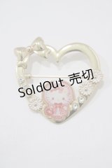 m petit by misako / AMキティブローチ  レッド H-25-12-05-061-LO-AC-NS-ZH