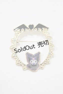 画像1: m petit by misako / AMクロミブローチ  ブラック H-25-12-05-063-LO-AC-NS-ZH