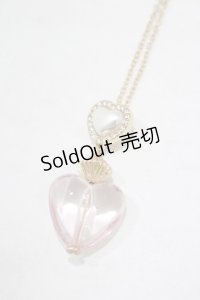 m petit by misako / AMハートネックレス  ピンク H-25-12-05-064-LO-AC-NS-ZH