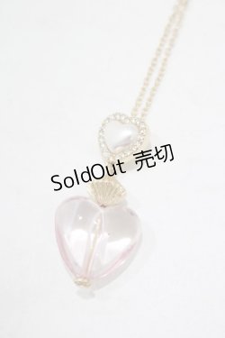 画像1: m petit by misako / AMハートネックレス  ピンク H-25-12-05-064-LO-AC-NS-ZH