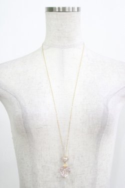 画像2: m petit by misako / AMハートネックレス  ピンク H-25-12-05-064-LO-AC-NS-ZH