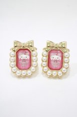 画像1: m petit by misako / AM*キティイヤリング  レッド H-25-12-05-066-LO-AC-NS-ZH (1)