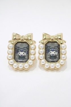 画像1: m petit by misako / AM*クロミイヤリング  ブラック H-25-12-05-067-LO-AC-NS-ZH