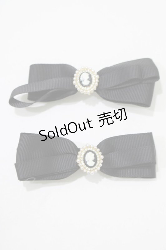 画像2: m petit by misako / TT*AM2Pクリップ  ブラック H-25-12-05-072-LO-AC-NS-ZH (2)