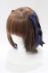 画像1: LOTUS ribbon / ツインテールリボンバレッタ  ネイビー H-25-12-05-075-EL-ZA-NS-ZH (1)