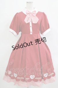 Amavel / Diner Girl ワンピース  レッド H-25-12-05-006-CA-OP-NS-ZH