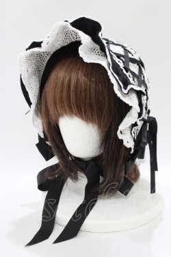 画像1: BABY,THE STARS SHINE BRIGHT / スピンドールボンネット  ブラック H-25-12-05-079-BA-AC-NS-ZH