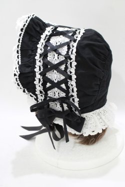 画像2: BABY,THE STARS SHINE BRIGHT / スピンドールボンネット  ブラック H-25-12-05-079-BA-AC-NS-ZH