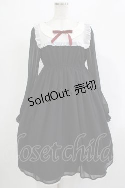 画像1: ALICE and the PIRATES / 天使の羽根シフォンワンピース Free ブラック H-25-12-05-009-PA-OP-NS-ZH