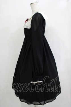 画像2: ALICE and the PIRATES / 天使の羽根シフォンワンピース Free ブラック H-25-12-05-009-PA-OP-NS-ZH