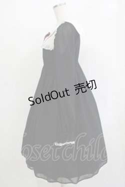 画像2: ALICE and the PIRATES / 天使の羽根シフォンワンピース Free ブラック H-25-12-05-009-PA-OP-NS-ZH