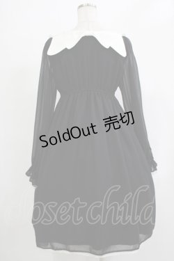 画像3: ALICE and the PIRATES / 天使の羽根シフォンワンピース Free ブラック H-25-12-05-009-PA-OP-NS-ZH