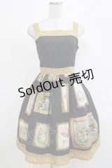 Innocent World / フランスの額縁ジャンパースカート M/93cm ブラック H-25-12-05-013-IW-OP-NS-ZH