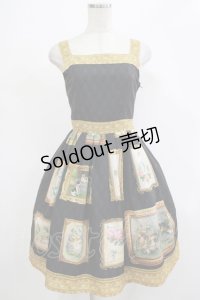 Innocent World / フランスの額縁ジャンパースカート M/93cm ブラック H-25-12-05-013-IW-OP-NS-ZH