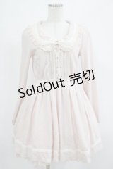 LIZ LISA / レースアップリボンワンピース Free ピンク H-25-12-05-016-LO-OP-NS-ZH