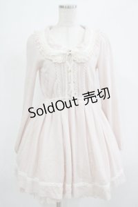 LIZ LISA / レースアップリボンワンピース Free ピンク H-25-12-05-016-LO-OP-NS-ZH