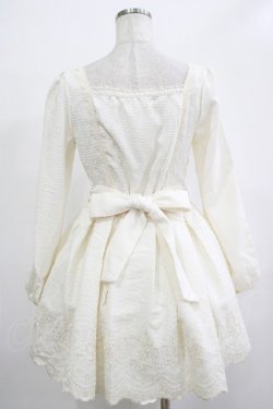 画像3: LIZ LISA / ウエストリボン刺繍ワンピース Free ホワイト H-25-12-05-017-LO-OP-NS-ZH