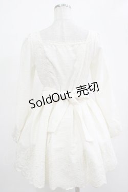 画像3: LIZ LISA / ウエストリボン刺繍ワンピース Free ホワイト H-25-12-05-017-LO-OP-NS-ZH